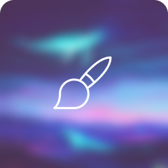 brush icon with bg